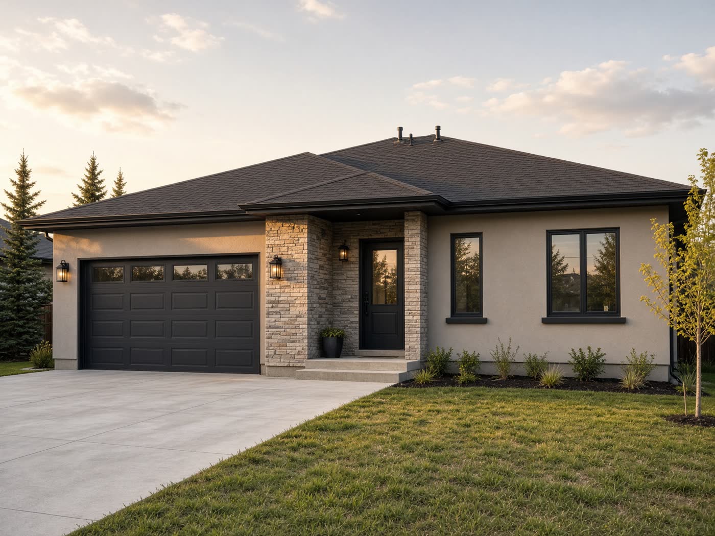 A modern Landmark-style bungalow